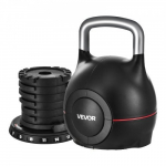 VEVOR reguleeritav kettlebell, must, 7 kaalu taset, K002-EU
