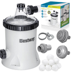 Basseini filterpump 5678 l/h + Bestway 58870 filterpallid