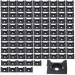 Keeratav kaablihoidik 8,5x13,8mm must Uv-kindel 100 tk.