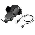 Telefonihoidja Hama FC10 Motion 10 W Wireless Qi Charging melna - Bezvadu auto ladetajs