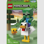 LEGO&reg; Minecraft&reg; Chicken Jockey Building Toy Decor 21582
