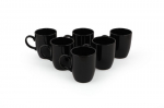 Hermia tasside komplekt ST101206F650A0000000AET900, 300 ml, must, 6 tk.
