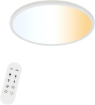 LED laepaneel h&auml;mardatav kaasaegne kaugjuhtimispuldiga valge 42 cm