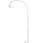 Kaarp&otilde;randalamp marmorist alusega, 180 cm, valge