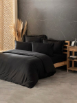 L'essentiel Maison voodipesukomplekt Silky, 200x220, must, 6-osaline