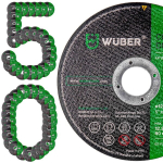 50 tk. metalli l&otilde;ikekettad Wuber 125x1,2 mm Inox