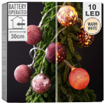 10x Led pirnid, dekoratiivsed, patareidega