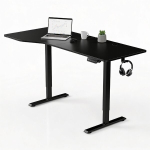 K&otilde;rgusreguleeritav laud Homestar Office Stand 160x75 cm must