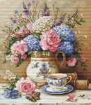 Ristpistekomplekt &bdquo;Lilleline nostalgia&ldquo; 32 x 36 cm SB725