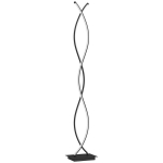LED p&otilde;randalamp jalgl&uuml;litiga, spiraalikujuline, 140 cm, must