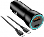 Blue Star autolaadija Usb-c Pd + Usb-a Qc3.0 25w