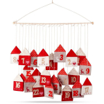 Advendikalender vildist punane 70x 60 cm