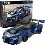 CaDA ehitusplokid Blue City Car Night Flash 162 tk, uniwersalny