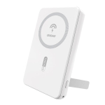 Akupank I&scaron;orinė baterija 10000mAh, 20W, USB-A / USB-C / MagSafe, balta