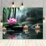 Pol&uuml;esterist Zen Spa Dekoratsioon Tagapind, 179.83cm X 234.95cm