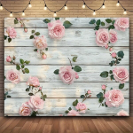 Vintage pojengide fotograafia taustaplaat Pickify, 230*180cm/90.5*70.8inch