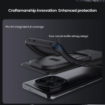 Redmi Note 14 Pro 5G kaitse&uuml;mbris - TPU+PC, Must Must kaitse&uuml;mbris