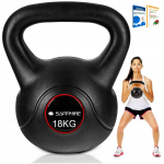 Hantel Kettlebell Sapphire 18kg kuul, raskus, hantel treeninguteks