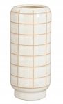 Ecru keraamiline vaas 32,5x14 cm minimalistlikus skandinaavia stiilis