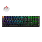 Belaidė žaidimų klaviatūra Keychron J5 Wireless KJ5-H1 Super Red, Anglų (US), juoda sp., Keychron J5 Wireless (KJ5-H1) - US Layout - Hot-Swappable Super Red - Black (Juoda) Mechaninė Belaidė Žaidimų Klaviatūra