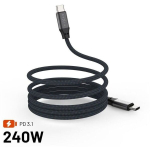 USB-C kaabel FIXED magnetiline punutud 1,2 m 240W PD USB 2.0