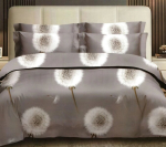 Eurofirany kahepoolne puuvillasatiinist voodipesukomplekt SBA-151, 200x220 cm, 3-osaline