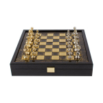 Manopoulos Classic Metal Staunton Chess 27cm