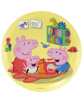 &Uuml;hekordsete taldrikute komplekt Peppa Pig, 23 cm, 8 tk.