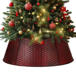 Elegantne metalowe drzewko świąteczne, wytrzymałe, 90 cm, brązowe