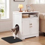 Kassi liivakasti katus 59.7x43.2x69.9 cm Valge puitm&ouml;&ouml;bel