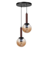 Opviq rippvalgusti 9070-2, pruun/must