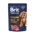 Brit Premium Beef & Carrot in Gravy m&auml;rgtoit koertele 85g