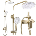 Du&scaron;ikomplekt Rea Drop Brush Gold 13X15X145CM