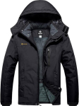 Gemyse Meeste talvejope kapuutsiga, must, XL, S