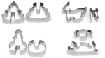 Guardini 3D piparkoogivormide komplekt, 21x12,5x2 cm, 4 tk.
