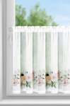 Eurofirany p&auml;evakardin Flowery, 60x150 cm, valge