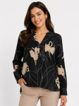 Elegantne naiste pluus, Ashbourn, must, XXL