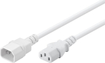 Goobay toitekaabel Iec C13-c14 valge 0,5 m arvuti jaoks