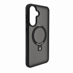 Evelatus Samsung Galaxy A57 Shield Case With MagSafe & Stand Matte Ring Black