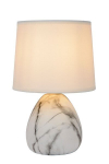Lucide Marmo laualamp - &Oslash; 16 cm, 1x14, valge