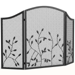 Kamina kaitsepiire, kokkupandav, 3-osaline, 122 &times; 75 cm, must