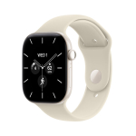 Nutikell Apple Watch Series 12 GPS + Cellular 42mm Pearl White Ceramic Case with Sand Sport Band - S/M - MJGW4ET/A