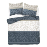 Soe talvine flanellvoodipesu 200x220 cm 6038A &ndash; sinine, lillemu