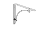 WB-25 tugevdatud riiulikandur, 220 &times; 220 mm, kroomitud, WB-073025-01