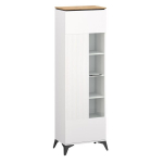 Vitrina Velutto 1W, valge/pruun