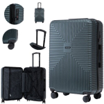Suur kohver Wings Jackdaw L, 28", 97 l, TSA lukk, topeltrattad 360&deg;, vastupidav taaskasutatud pol&uuml;karbonaadist korpus, Large suitcase
