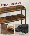 Esikulaud kahe riiuliga 20 x 120 x 80 cm