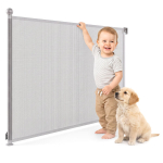 Moby-System rullitav turvav&auml;rav lastele ja lemmikloomadele, 140 cm, hall, Iki 140 &times; 96,3 &times; 5,5 cm