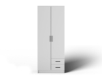 Riidekapp Novaro, 80x206,6x52,1 cm, valge