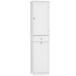 K&otilde;rge vannitoakapp pesukorviga, 180 cm, valge
